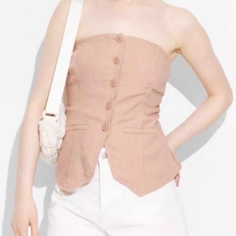 Women's Linen Suiting Tube Top - Wild
Fable™ Tan new
